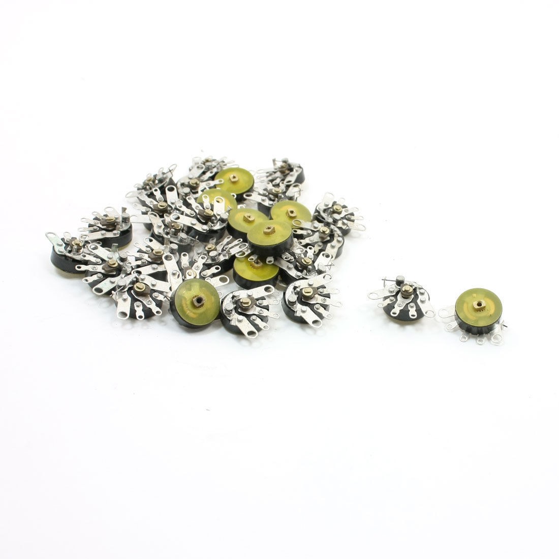 30Pcs On/Off Switch Rotary Carbon Film Potentiometer 10K Ohm