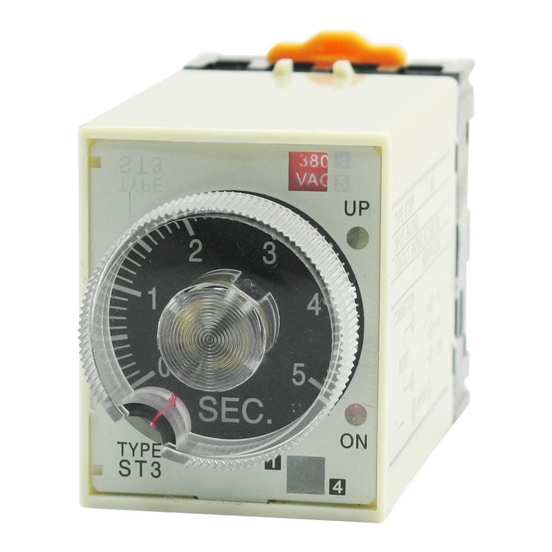ST3PF AC380V 8 Pin SPDT 0-5s Time Delay Timer Relay w Plug in Socket