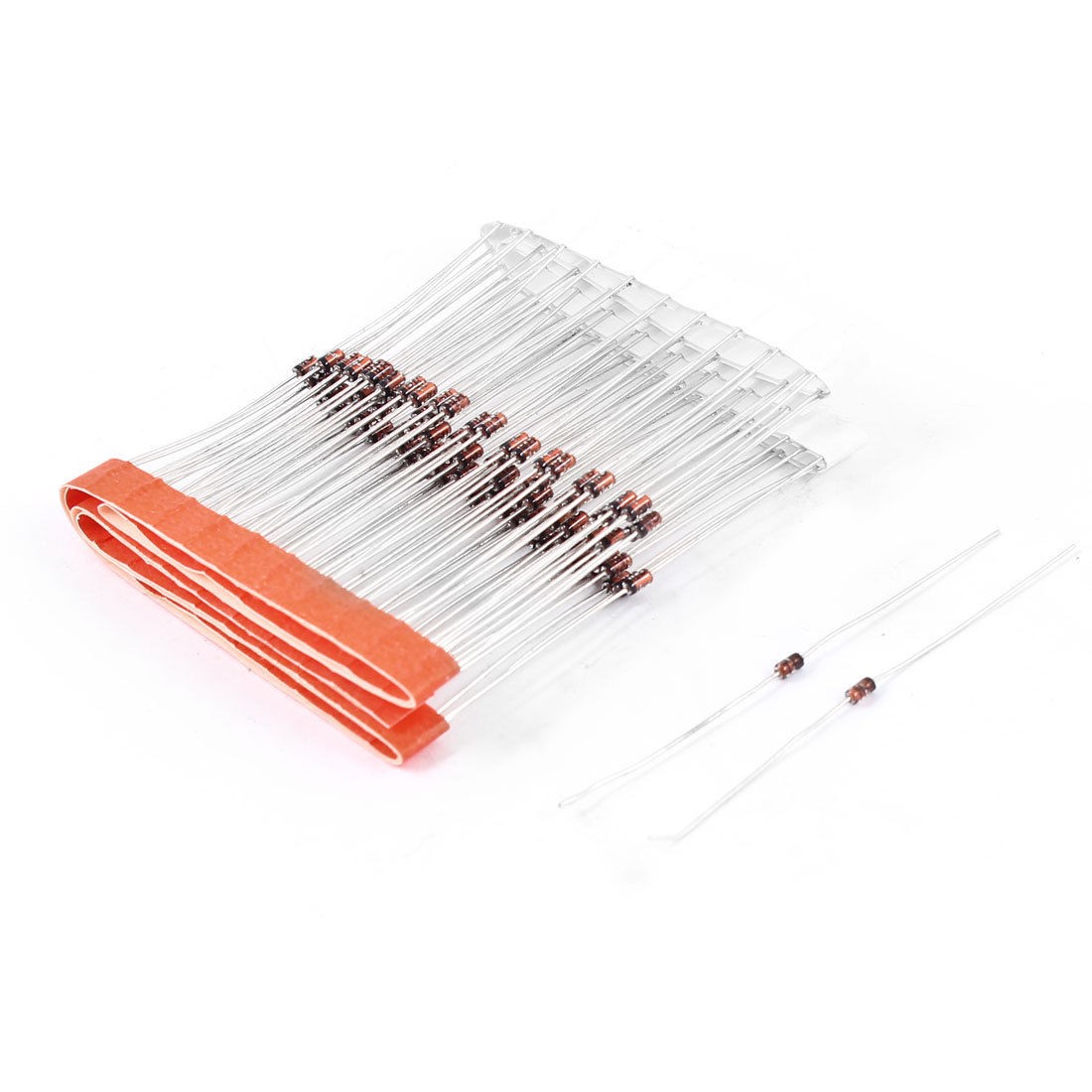 100 Pcs 75V 1/2W Axial Lead Signal Fast Switching Diodes IN4148