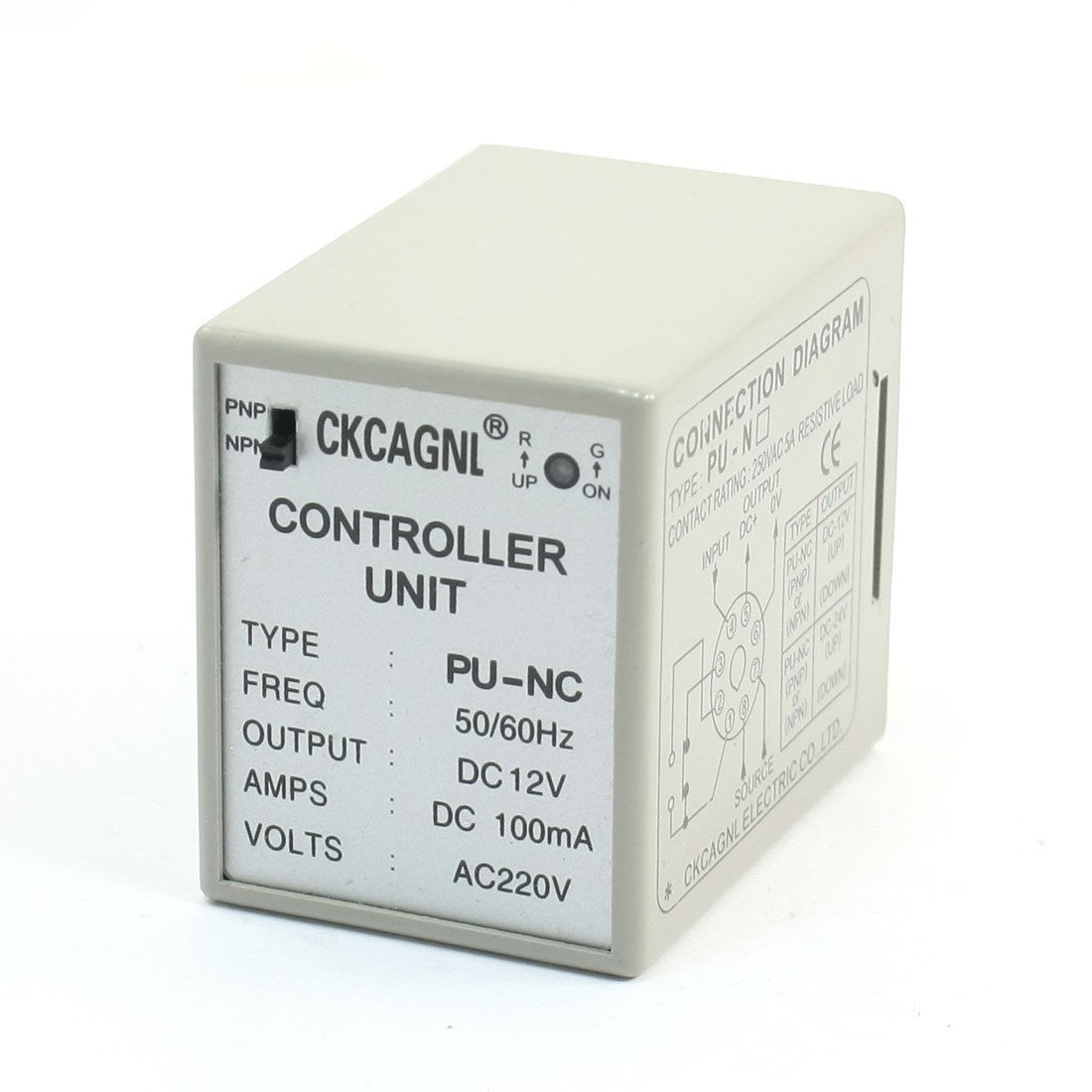 DC12V 100mA SPDT 8Pin PU-NC Power Supply Controller Unit w LED Indicator