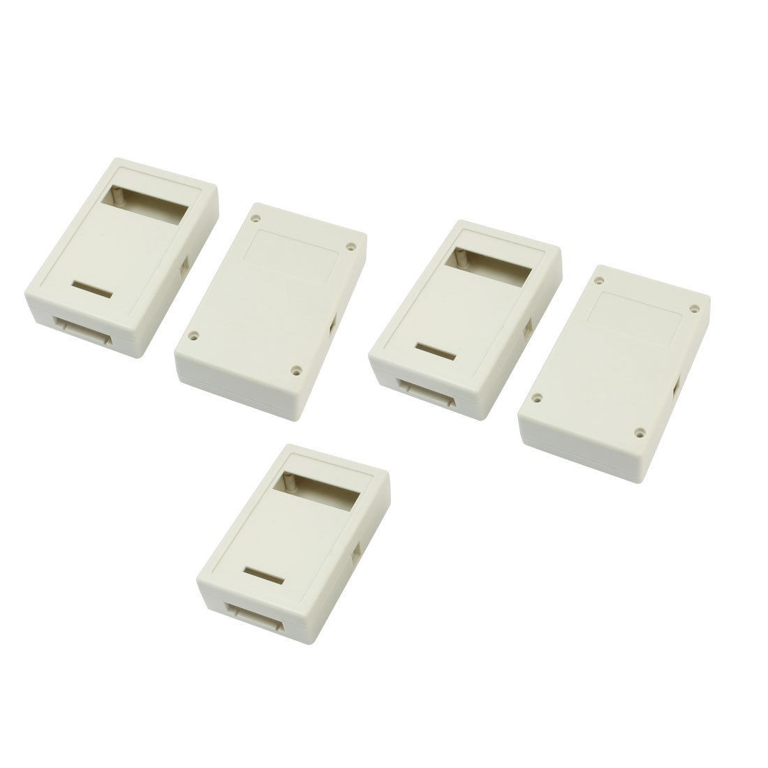 5 Pcs 93x58x25mm Plastic Enclosure Junction Box for Plug in LED Driver