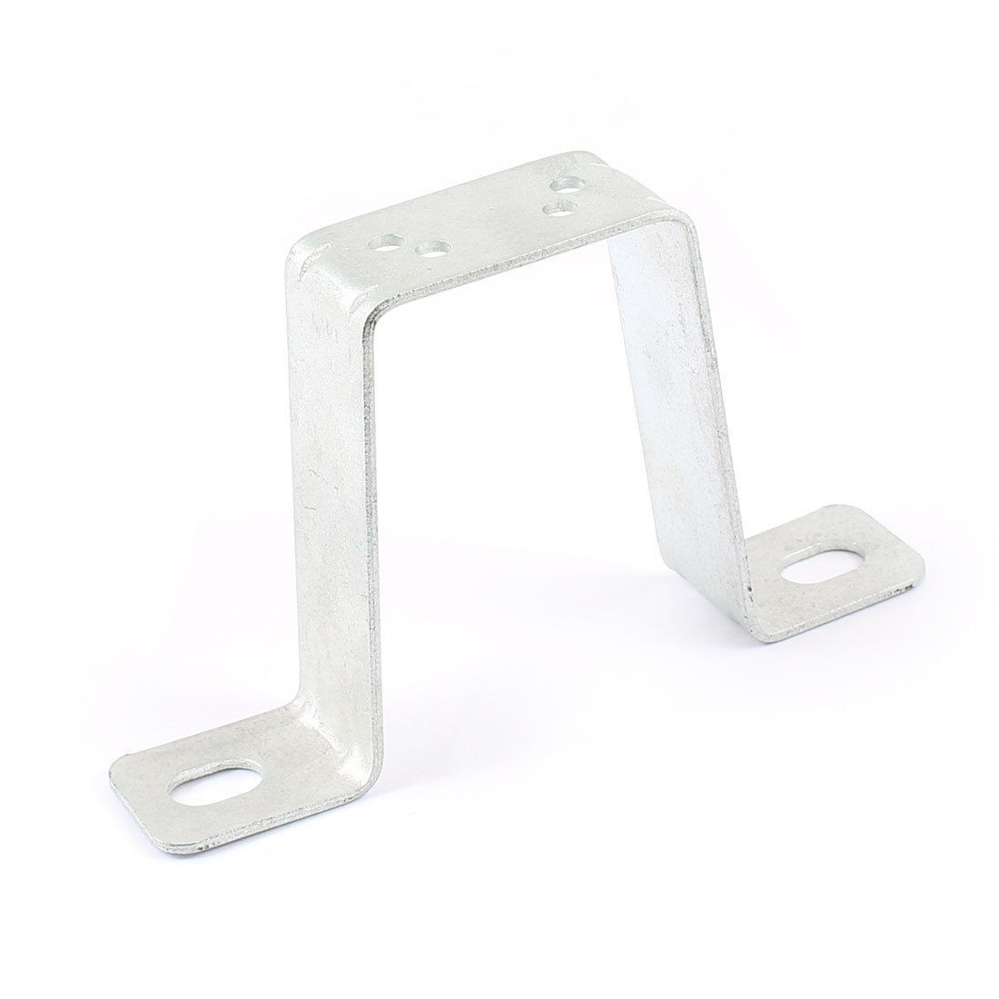 Silver Tone 70mm x 60mm Geared Motor Mount Holder Bracket for Electrical Machine