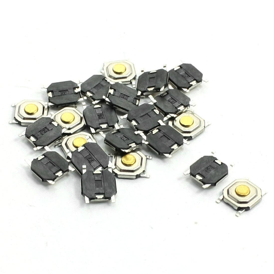 22pcs Momentary Tact Tactile Push Button Switch 4 Pin SMD Mount 4x4x1.5mm
