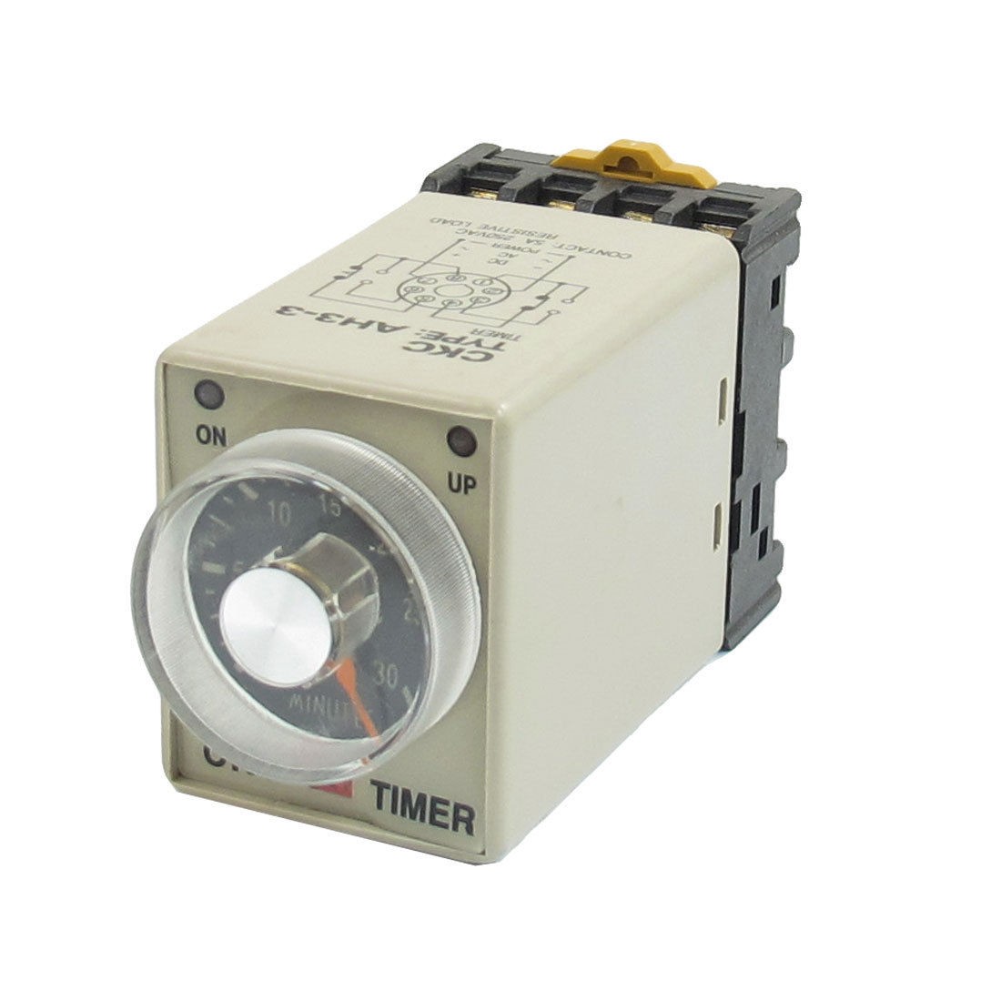 AH3-3 DC 12V 0-30 Minutes Timer Power ON Delay Time Relay 8 Pin w Base