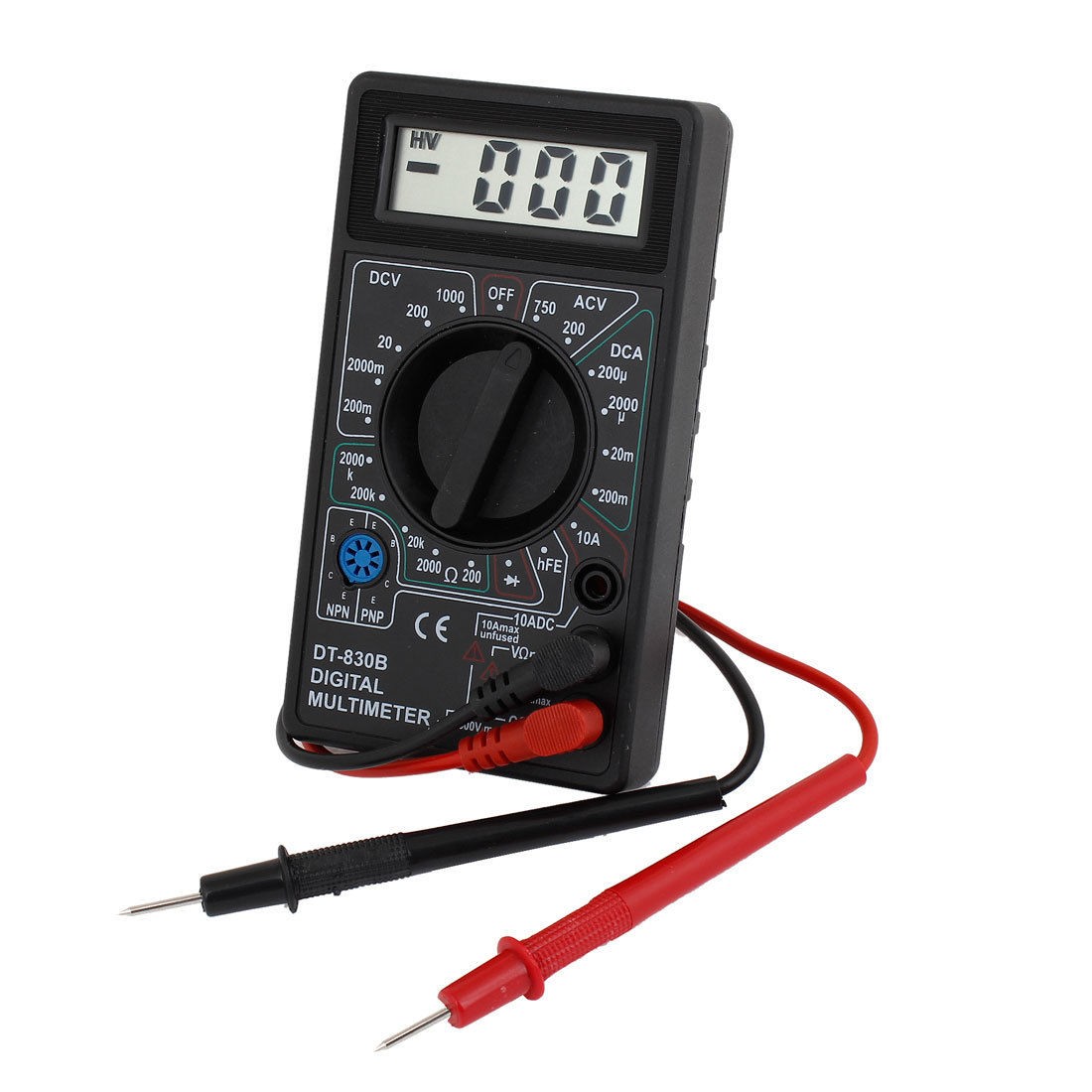 2000mV-1000V AC DC Volt Ohm Analog Digital Multimeter Multitester