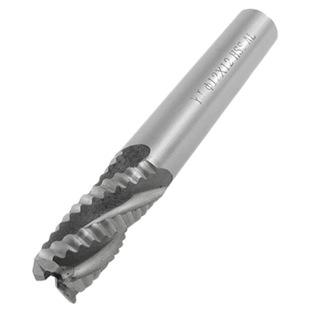 15/32" x 1" x 15/32" x 3 17/64" 4 Flute HSS AL Rougher End Mill Milling Cutter