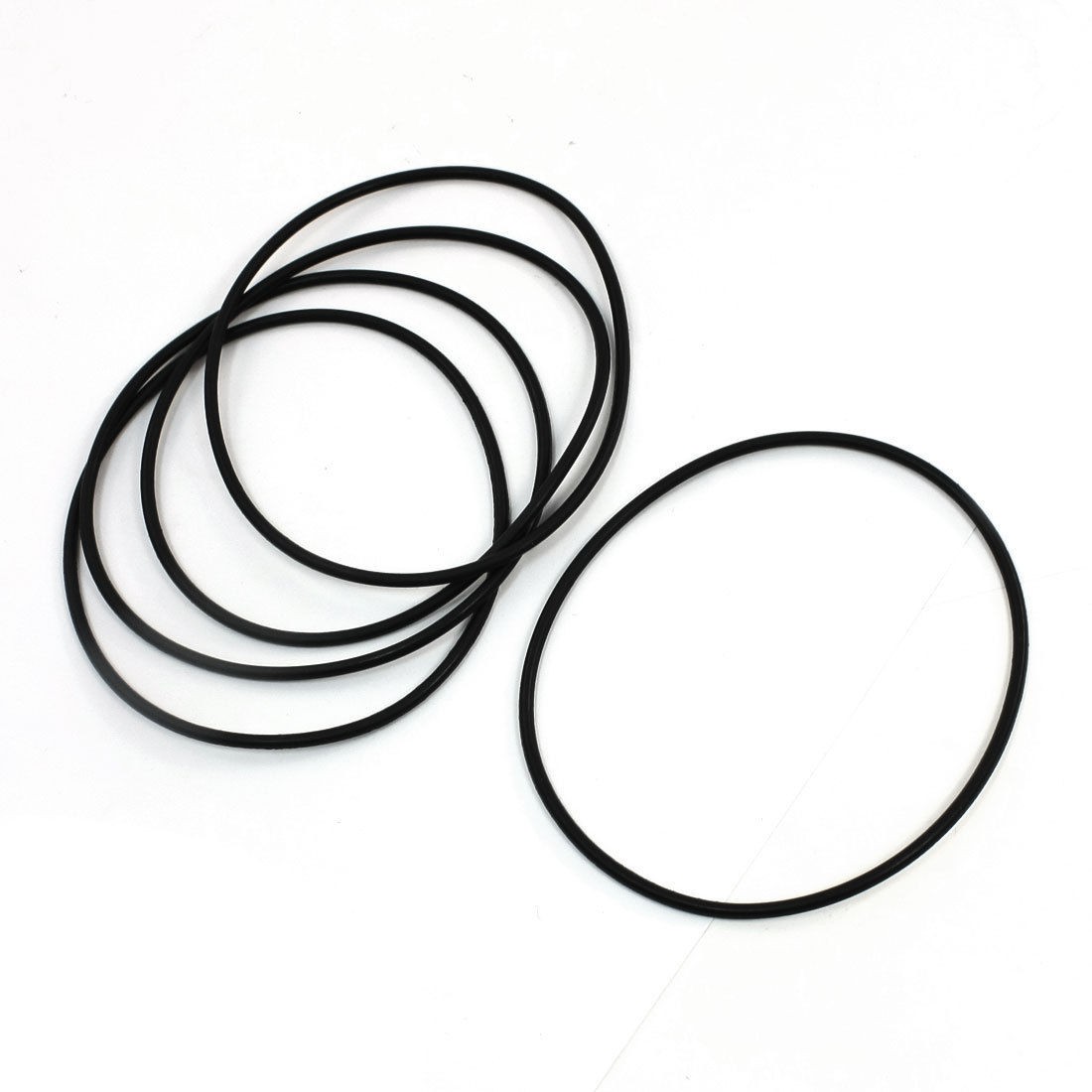 5PCS 105mm x 3.1mm Flexible Poly Urethane O Ring Sealed Washer Black