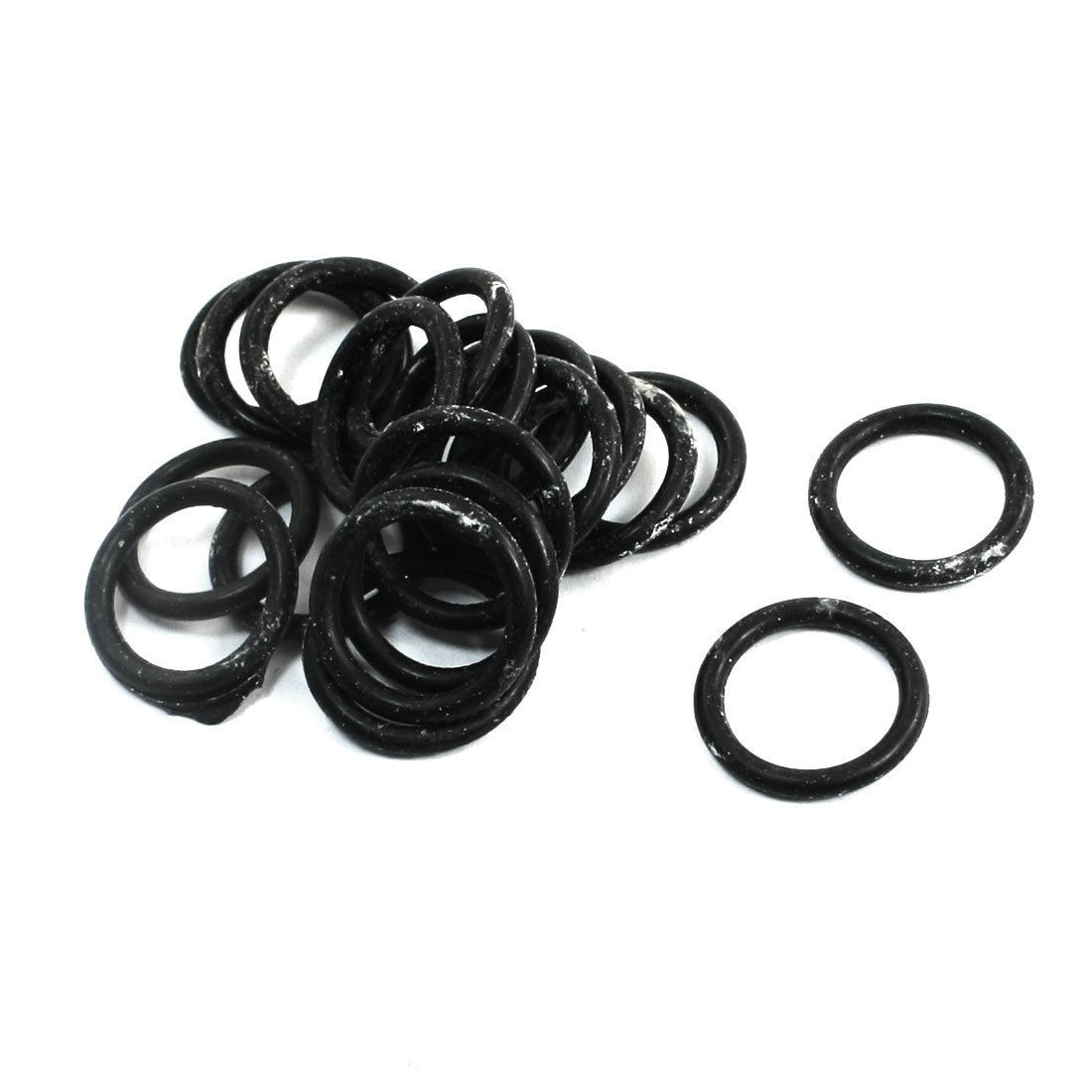 20pcs 19mm x 2.4mm Replacement Rubber Oil Seal O Rings Gaskets Washers