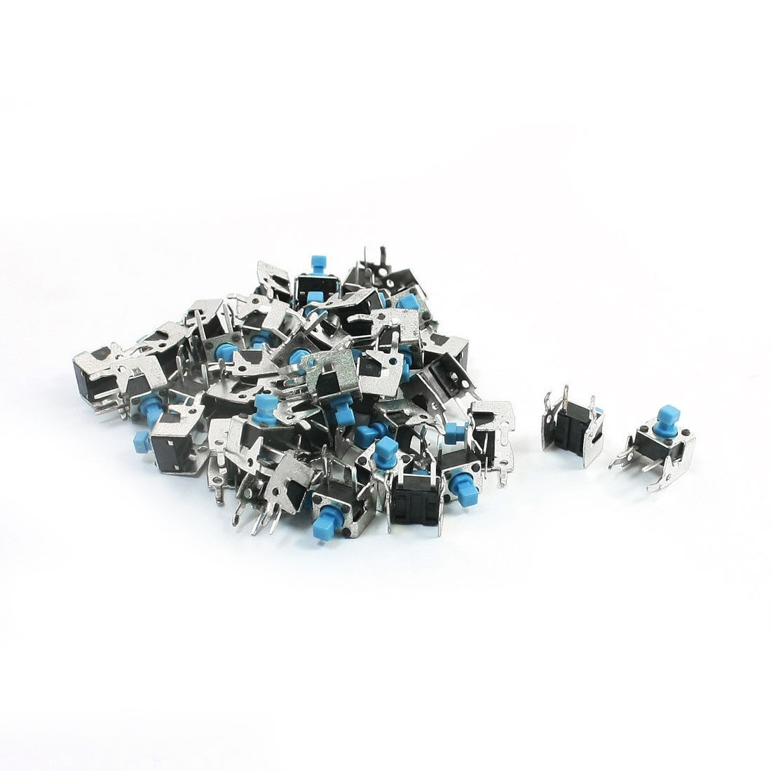 40PCS 11 x 7 x 10mm DIP Through Hole Push Button Momentary Tact Switch