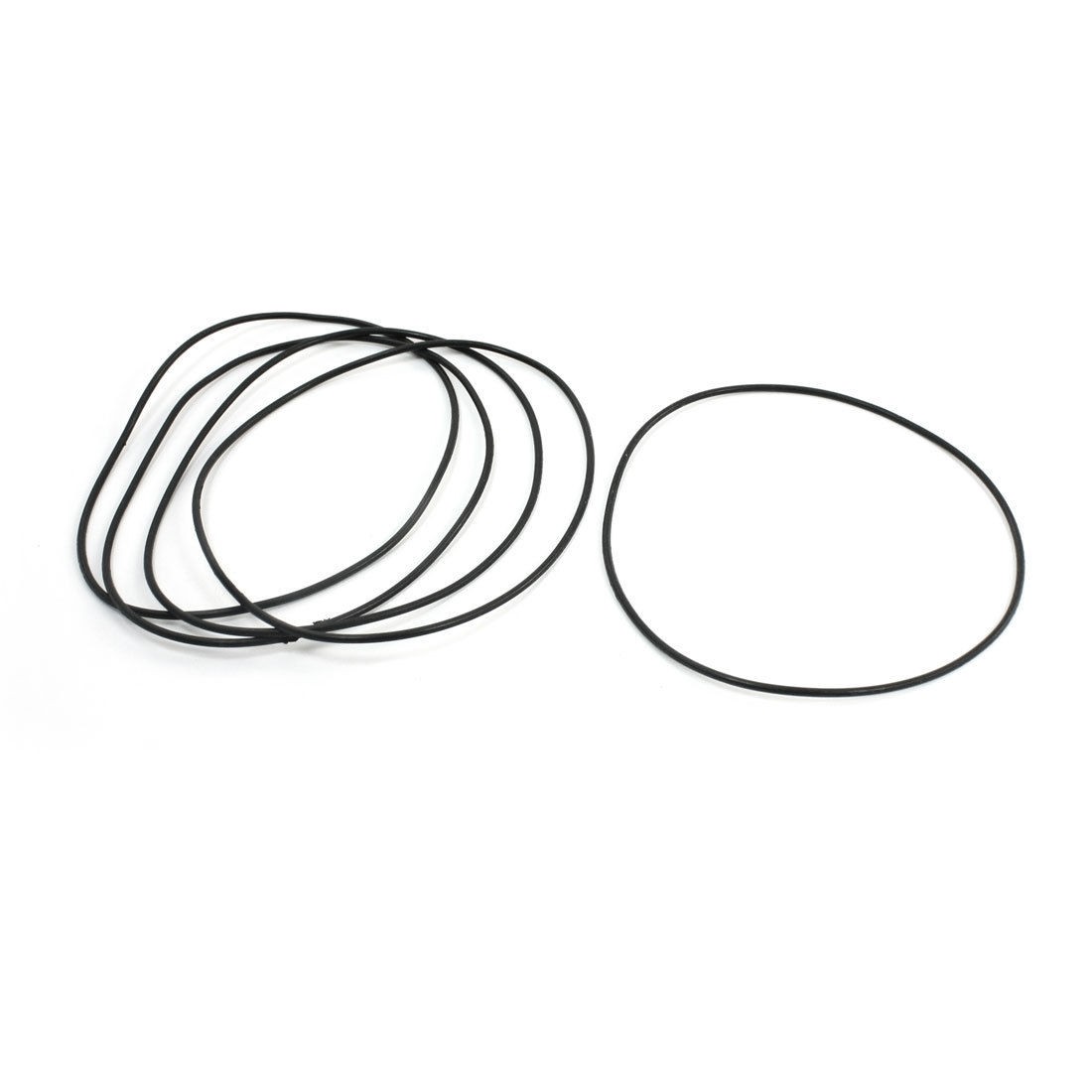 110mm OD 2mm Thickness Flexible Rubber Oil Seal Filter O Rings 5 Pcs