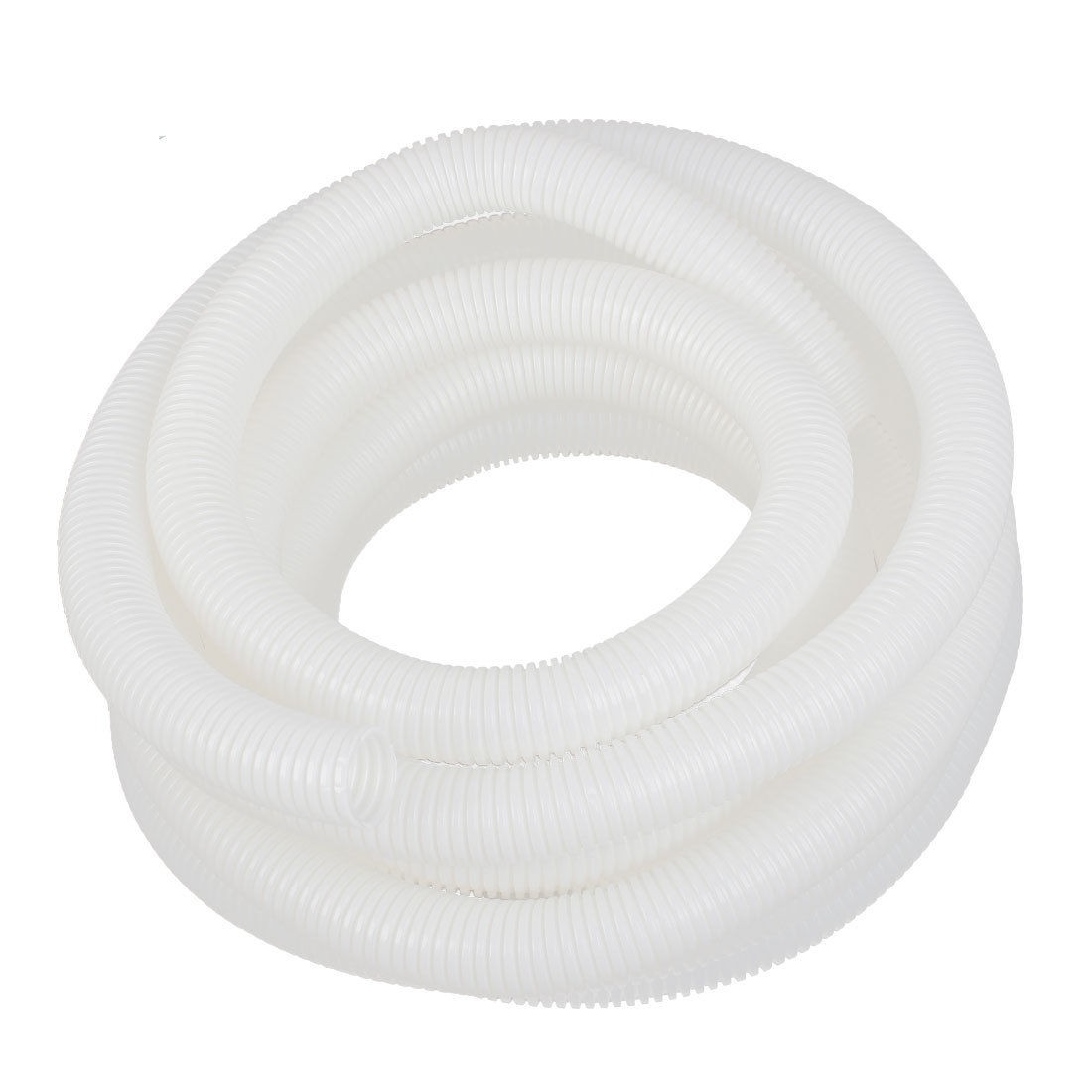 6.5Meters 25mm Dia White Plastic Flame Retardant Corrugated Hose