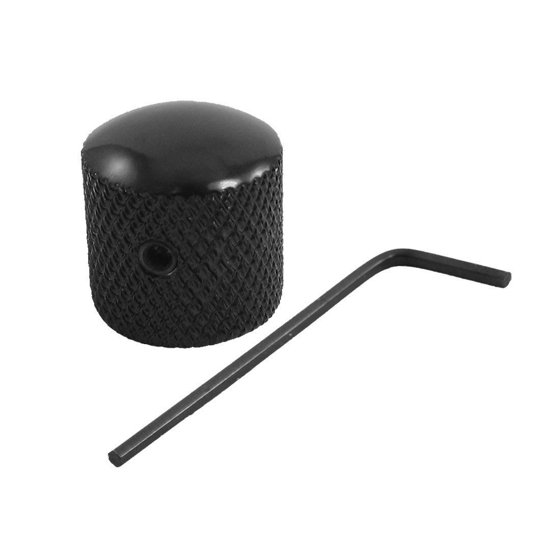 Black Dome Tone LP/TL Guitar Bass Control Knob Cap w Wrench
