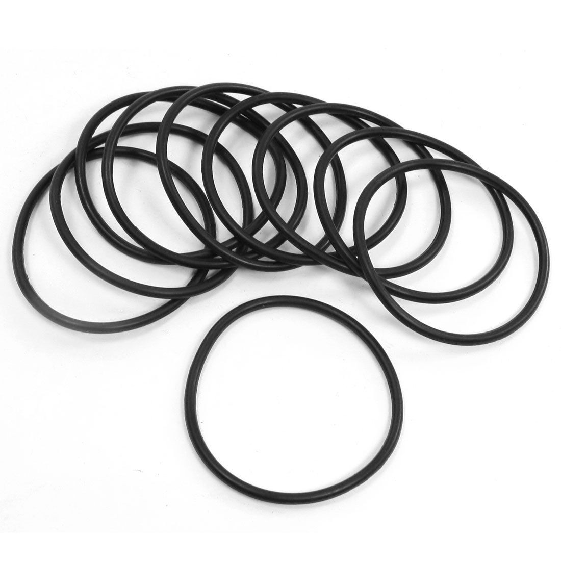 58mm x 3.1mm Sealing Oil Filter PU O Rings Washers Gaskets 10Pcs