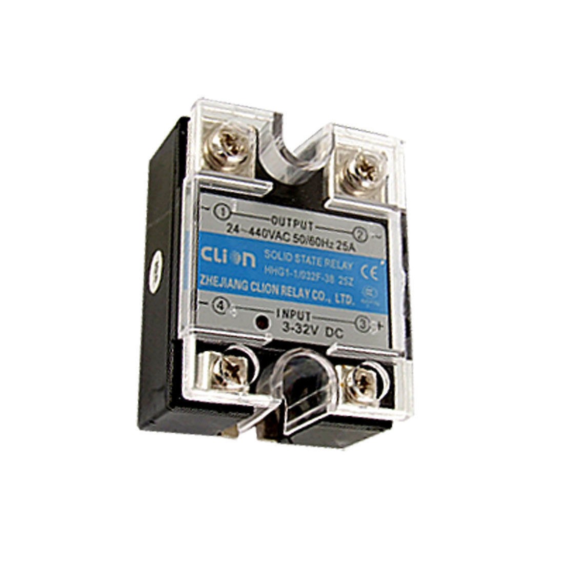 DC to AC 25A Single Phase SSR Solid State Relay 3-32V DC 24-440V AC