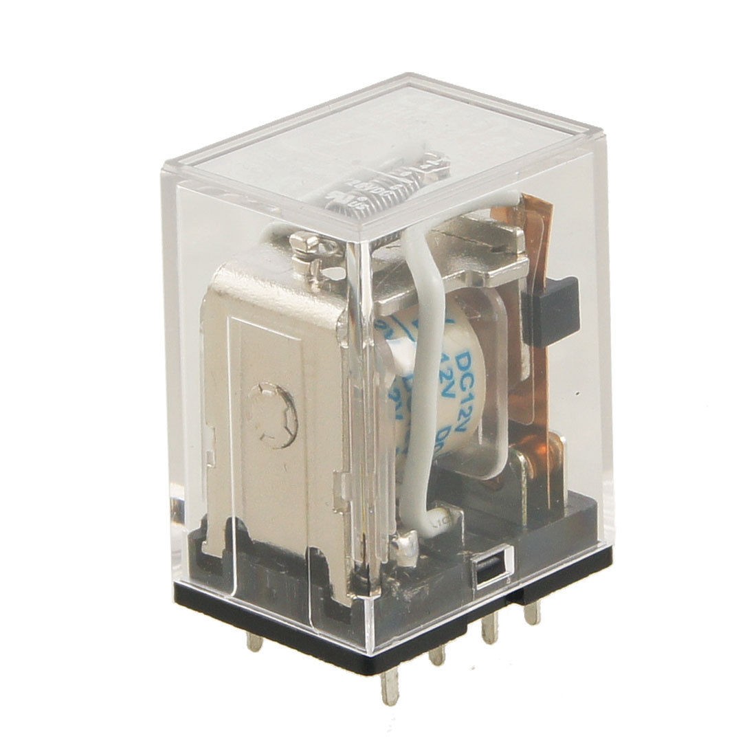 JQX-13F LY2 DC 12V Coil 2NO 2NC General Purpose Power Relay DPDT 8 Pin