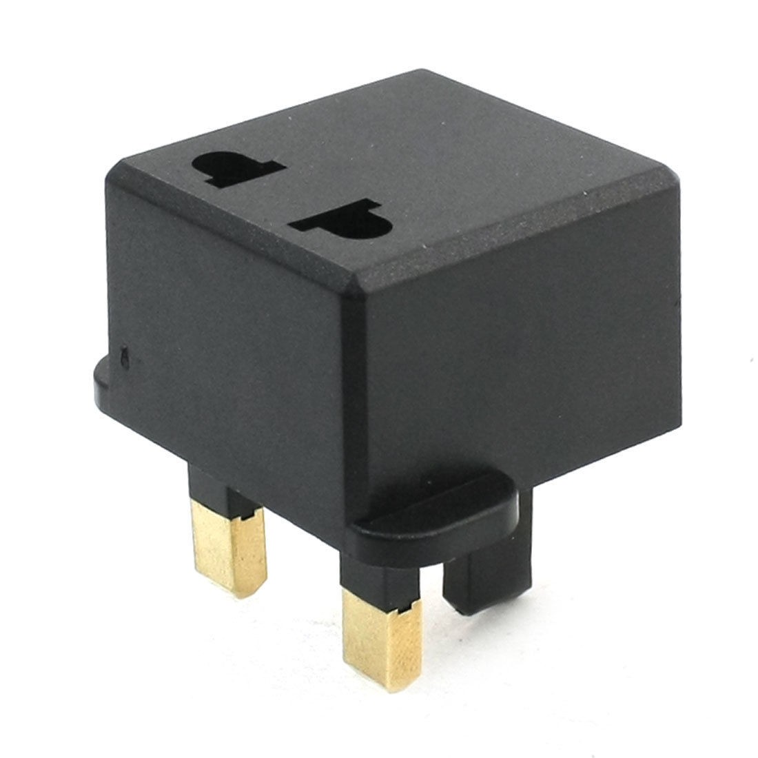 UK 3 Pin Plug to EU US 2Pin Socket Travel Power Adapter AC 250V 6A