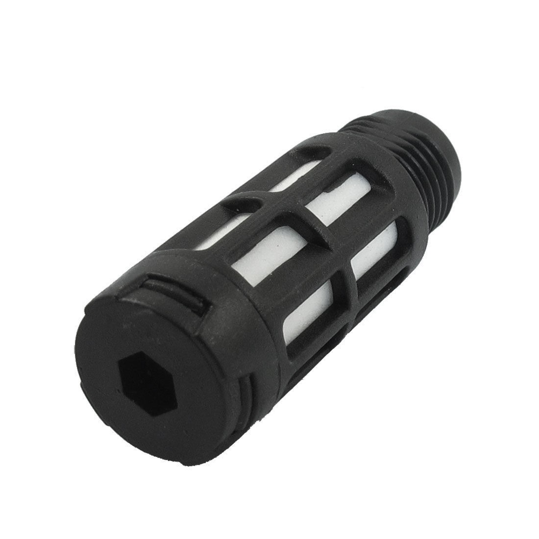 1/4" PT Male Thread Cylinder Pneumatic Silencer Muffler Noise Deadener
