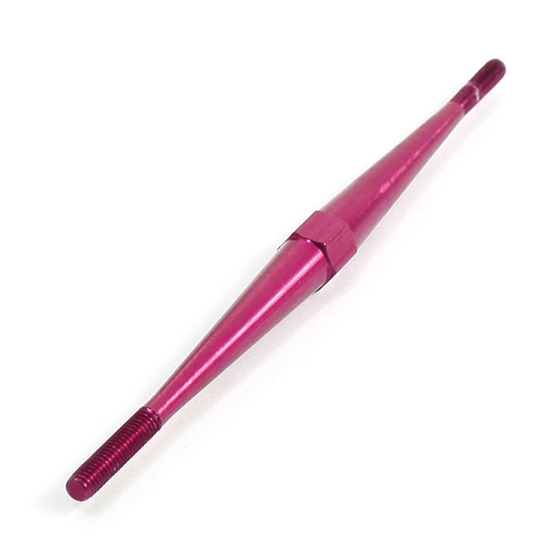 Purple Aluminium Adjustable Push Rod Two Ends 3mm Dia Thread 90mm Long