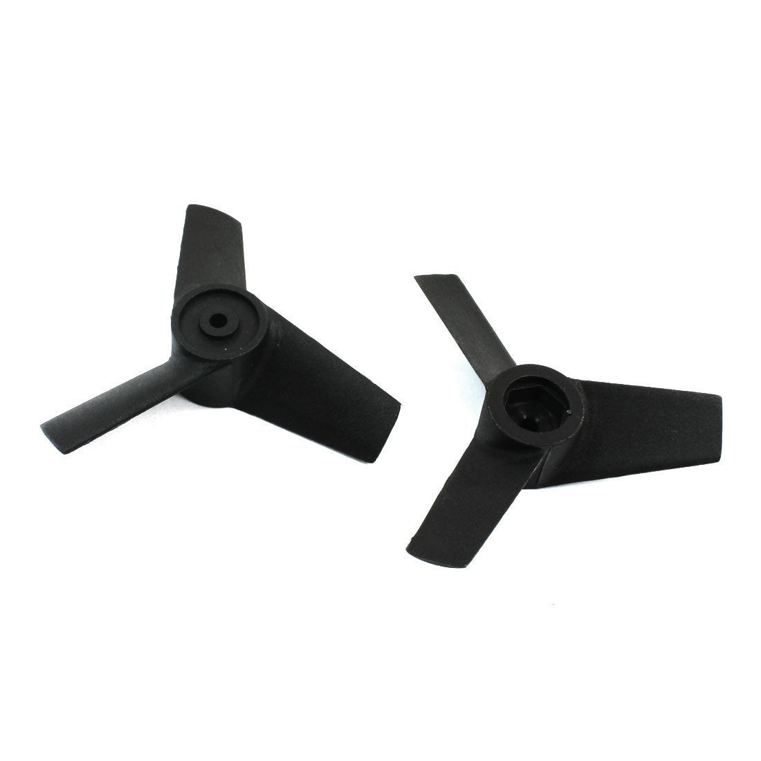 2pcs RC Model Plane 3mm Shaft Dia Motor 3 Blades Ducted Fan Blade 65mm