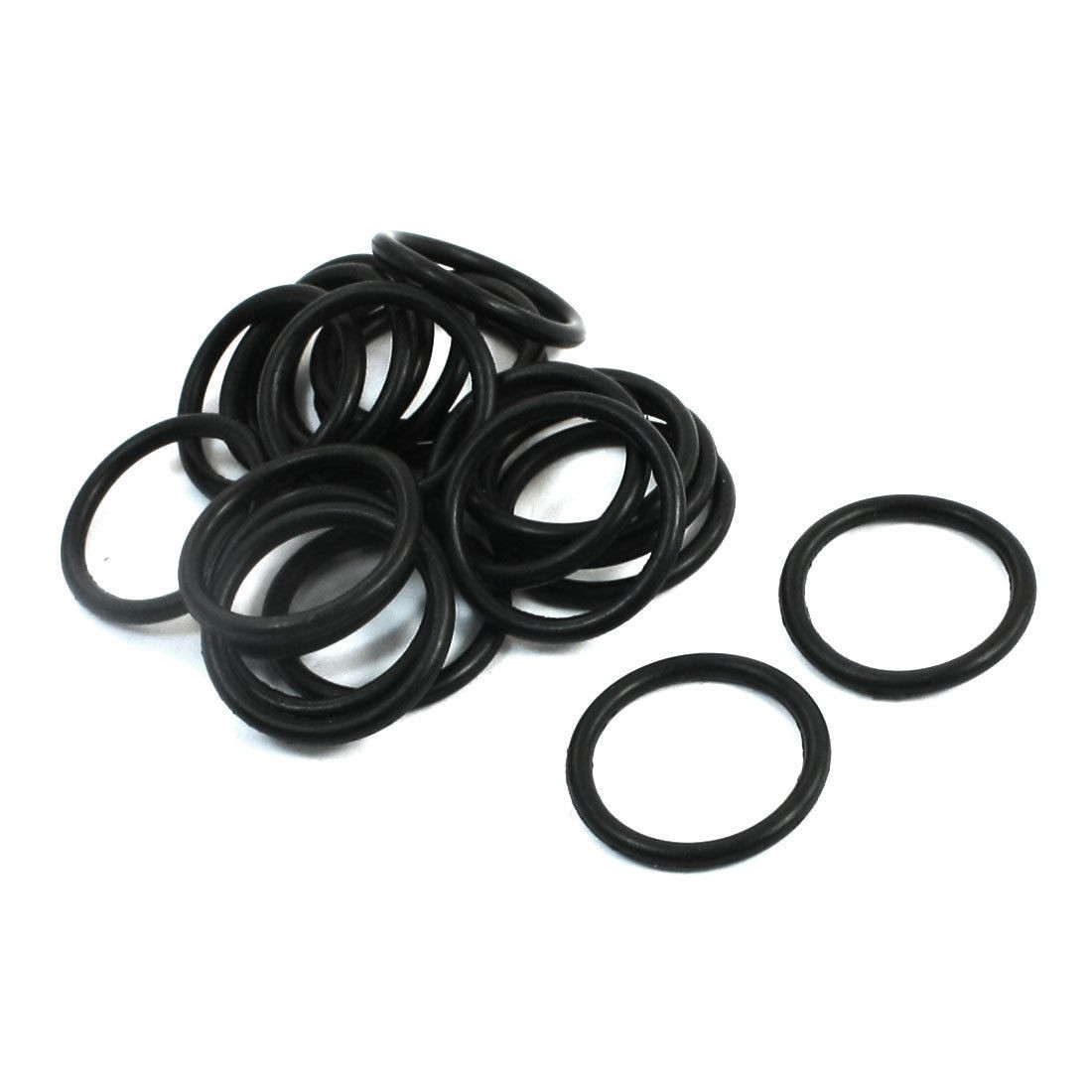 20PCS Electric Power Tool Part Black Rubber Oil Seal O Rings 17.6x1.8mm