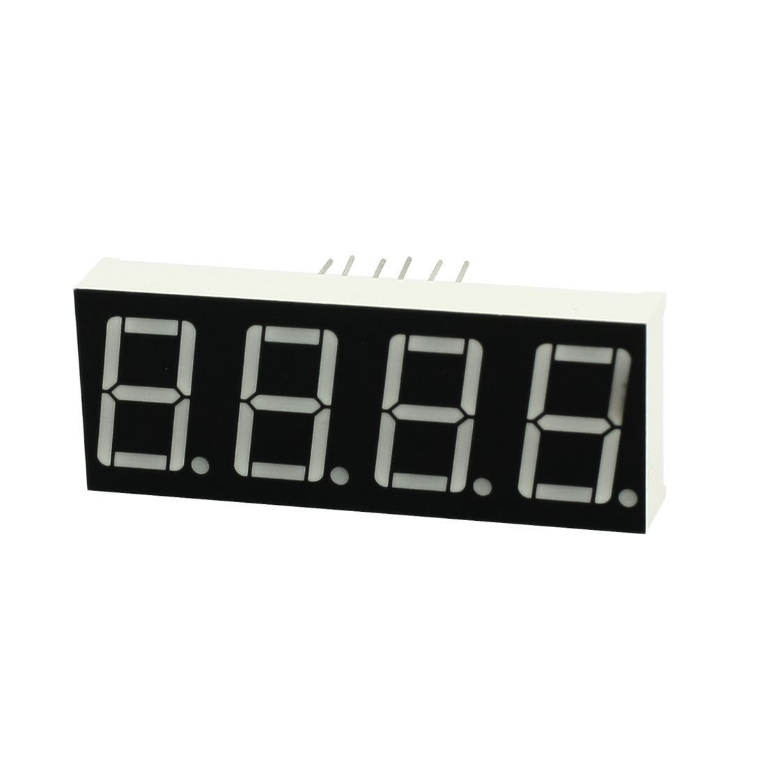 Red 4 Digits 7 Segment LED Digital 12 Pin Tubes Common Cathode 50 x 19mm