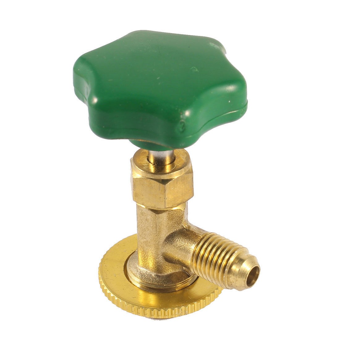 Green Gold Tone Plastic Metal 338 Refrigerant Can Tap Valve Opener