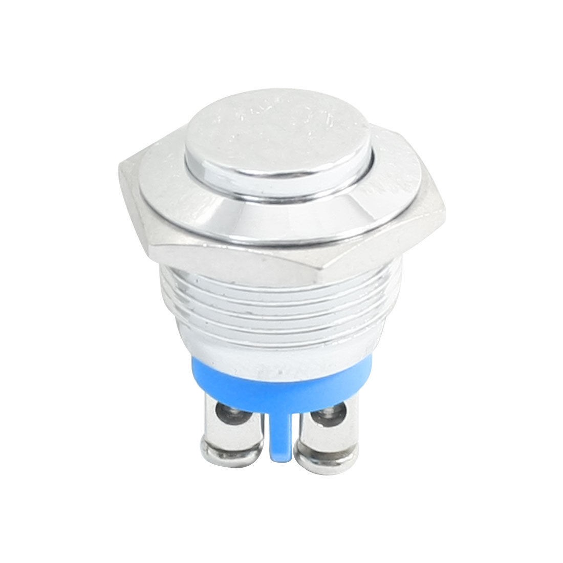 24V 3A SPST 2 Screw Terminal Momentary High Flat Head Push Button Switch