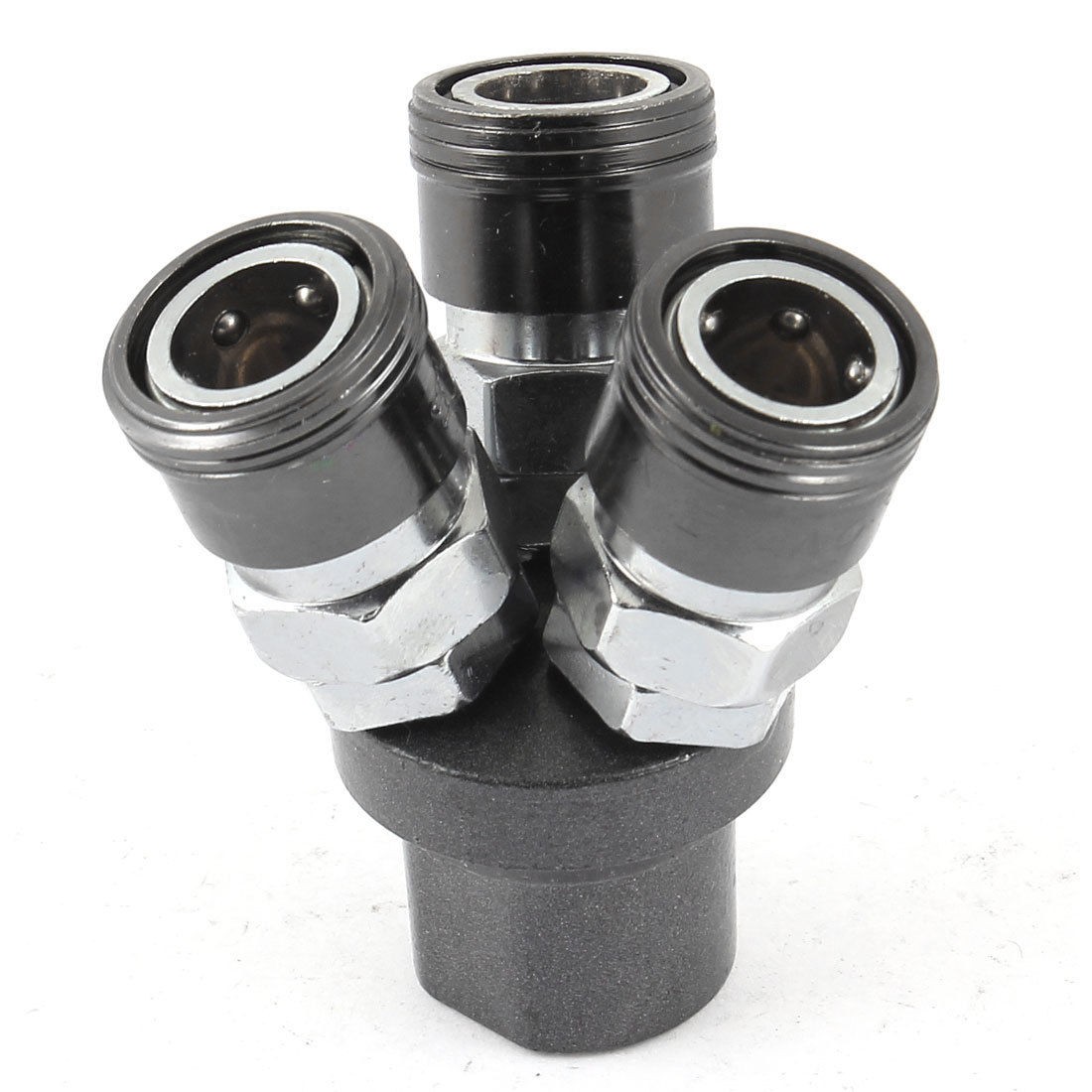 1/4NPT Thread to 13mm Quick Adapter Coupling Three Way Pass Air Coupler
