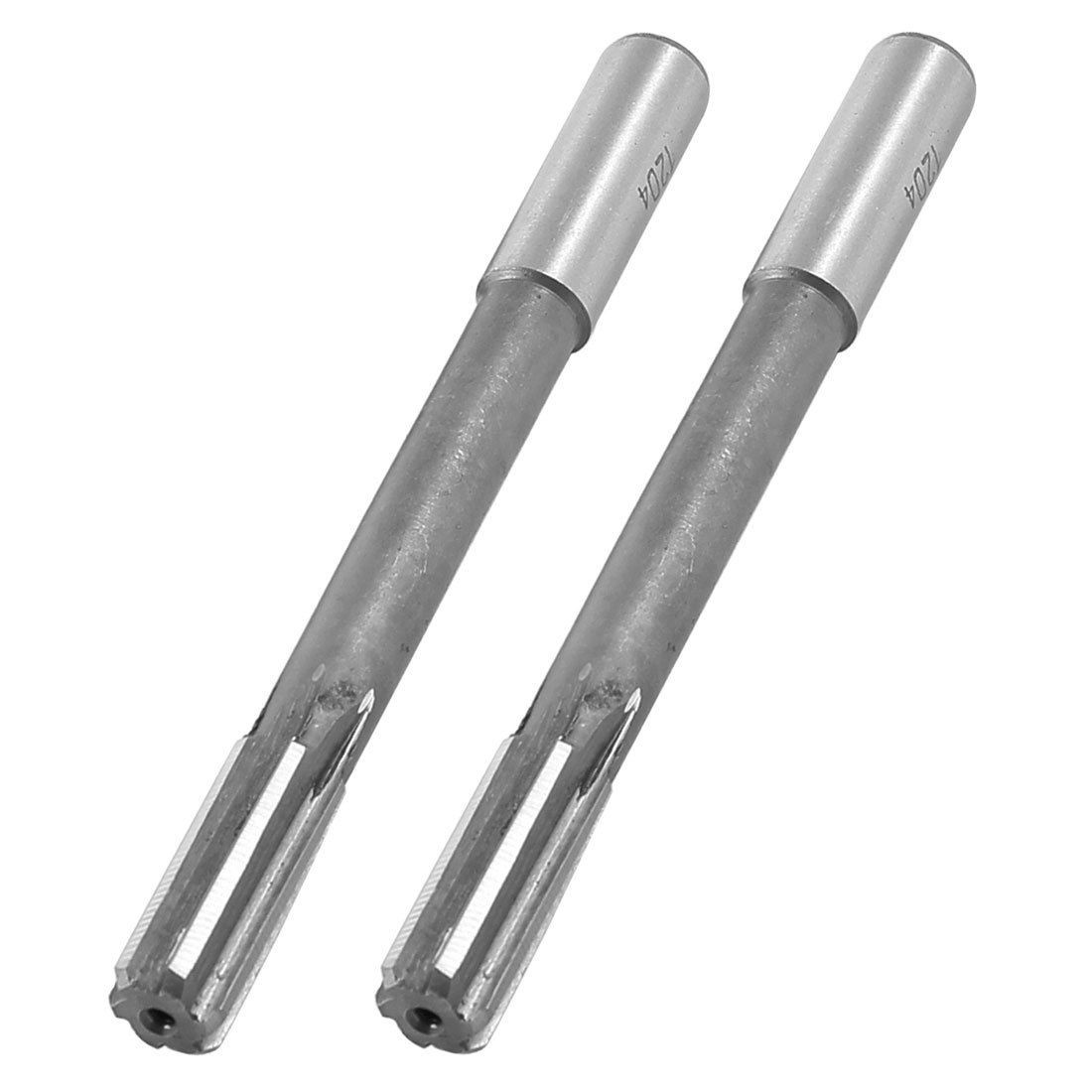 2 Pcs 125mm Length 12mm Cut Dia Six Flutes HSS Chucking Reamer Machine Cutter