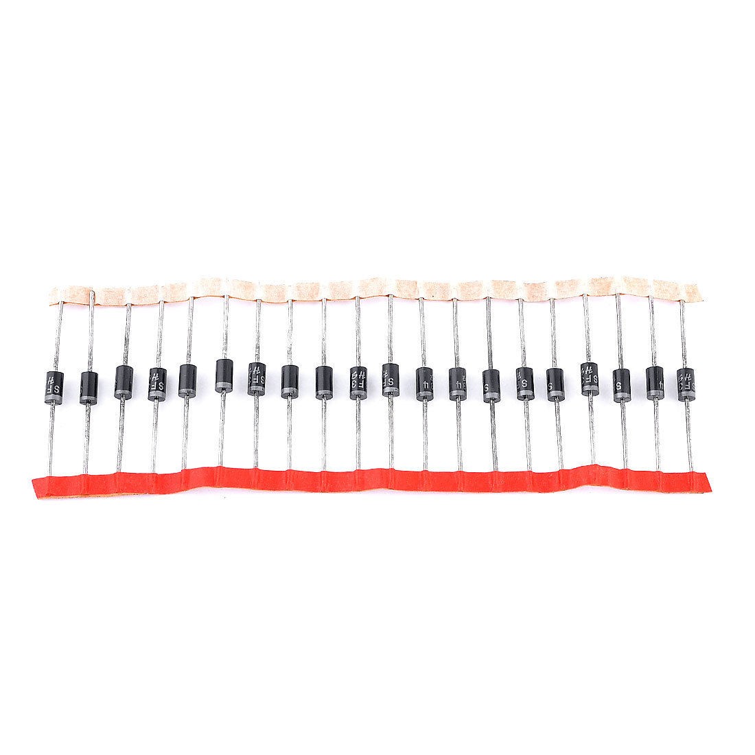 Black Axial Lead Polarized Rectifier Diodes 400V 3A 20pcs