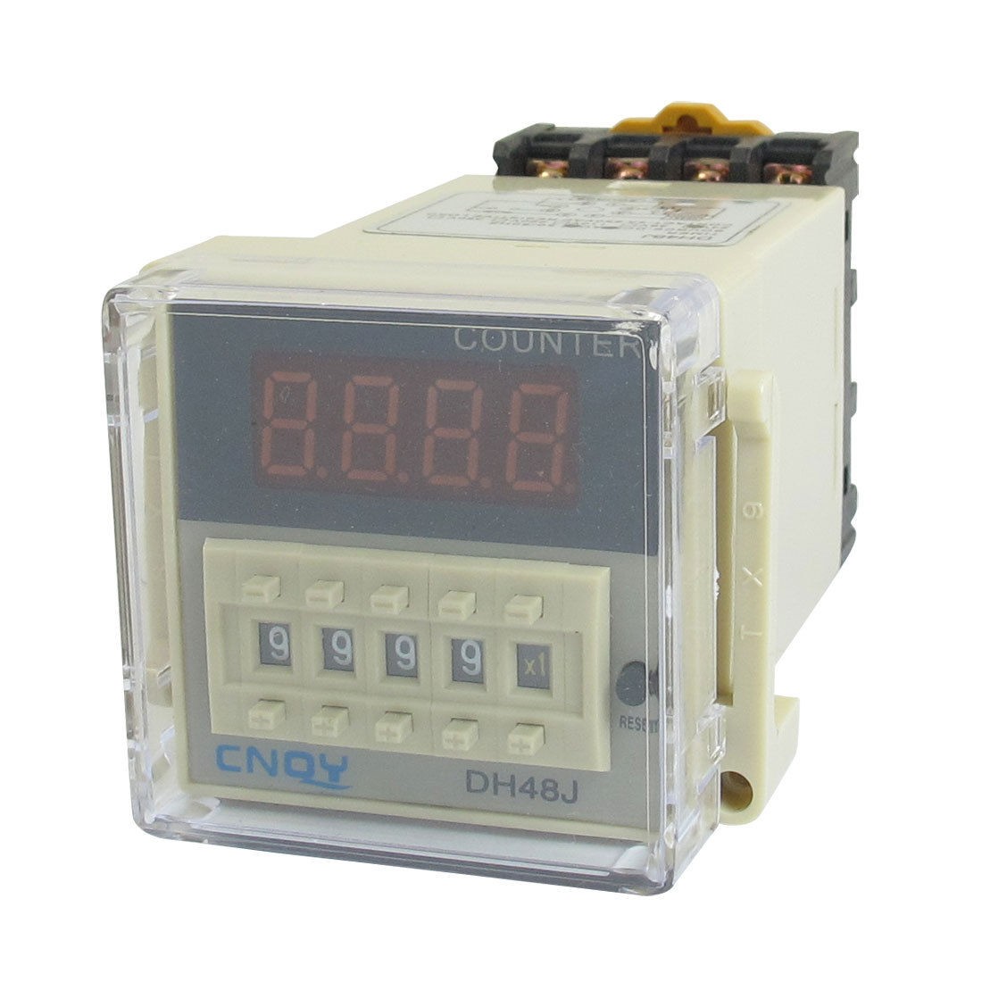 DH48J AC/DC 24V 50/60Hz 1-999900 Panel Mount Digital Counter Relay