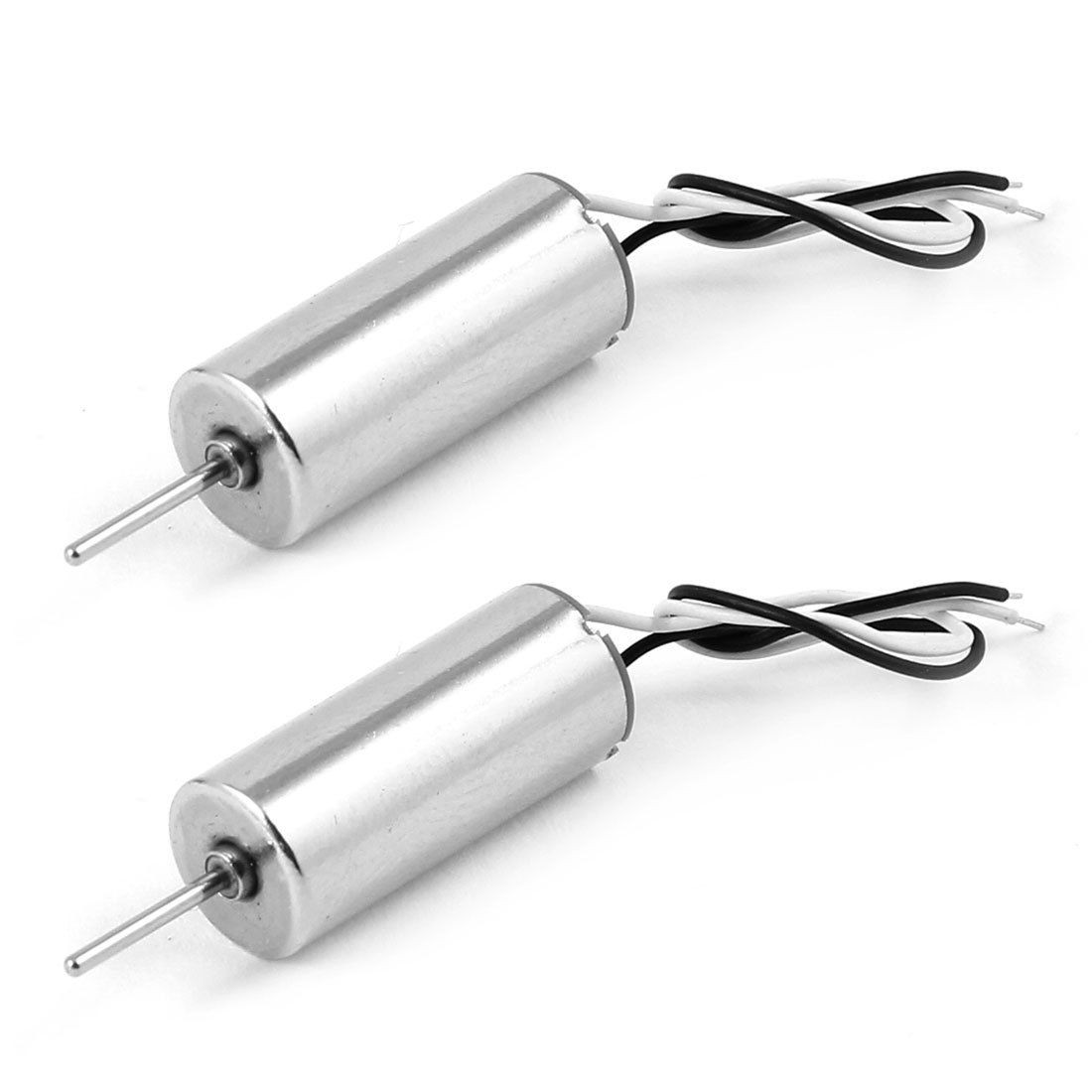 2 Pcs Black White Wire DC4.2V 60000RPM Coreless Motor for DIY RC Aircraft
