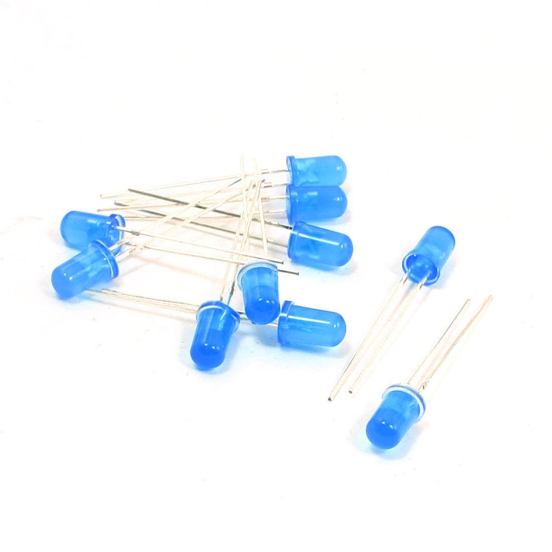 10pcs 5mm Head Dia Blue LED Lamp DIP Light Emitting Emitter Diode