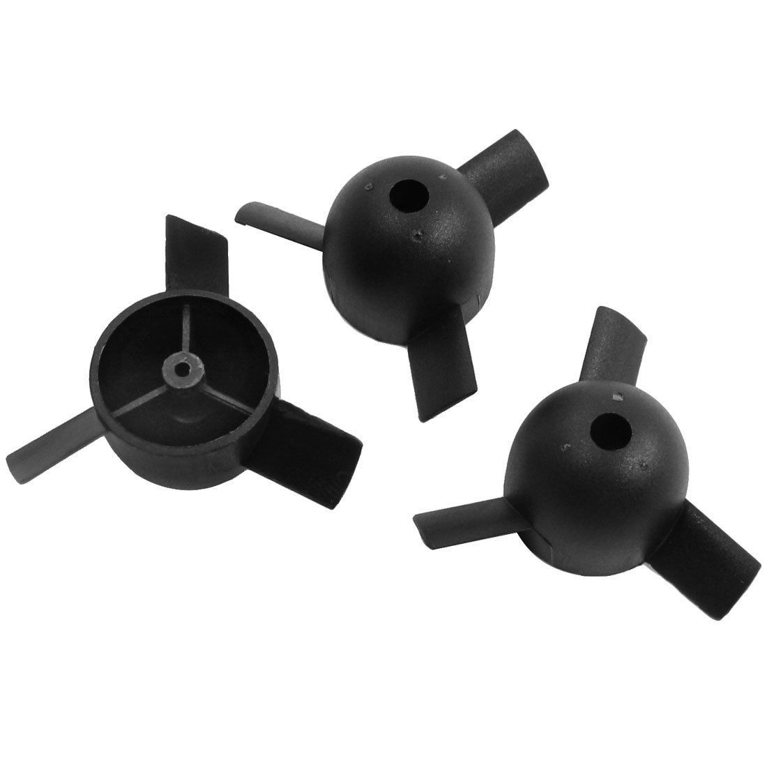 3pcs Black 3 Blades Ducted Fan Propellers 1.89" for 2mm Dia Motor Shaft
