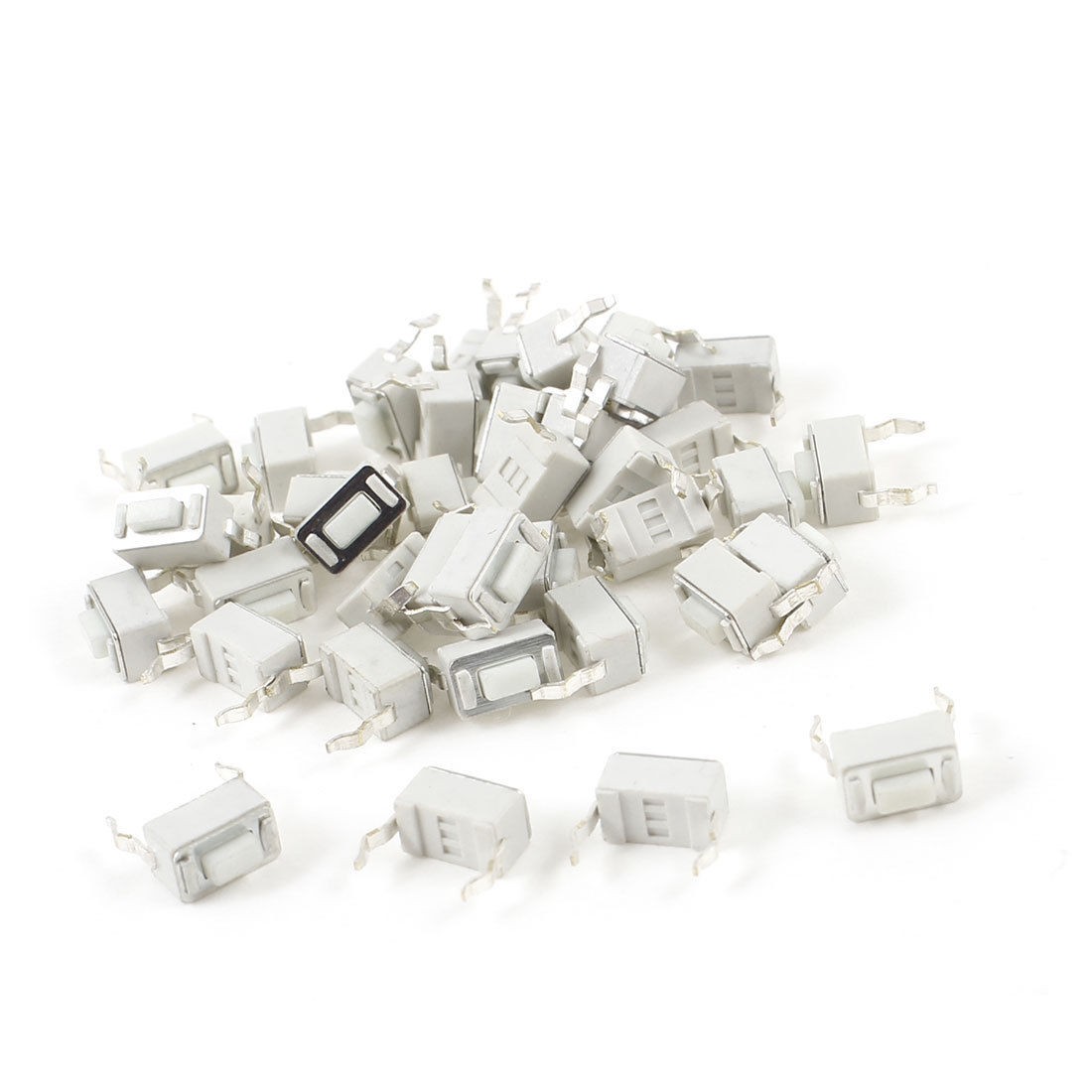 40 Pcs Momentary Tact Tactile SMD PCB 2 Pin Push Button Switch 6mmx3mmx4.3mm