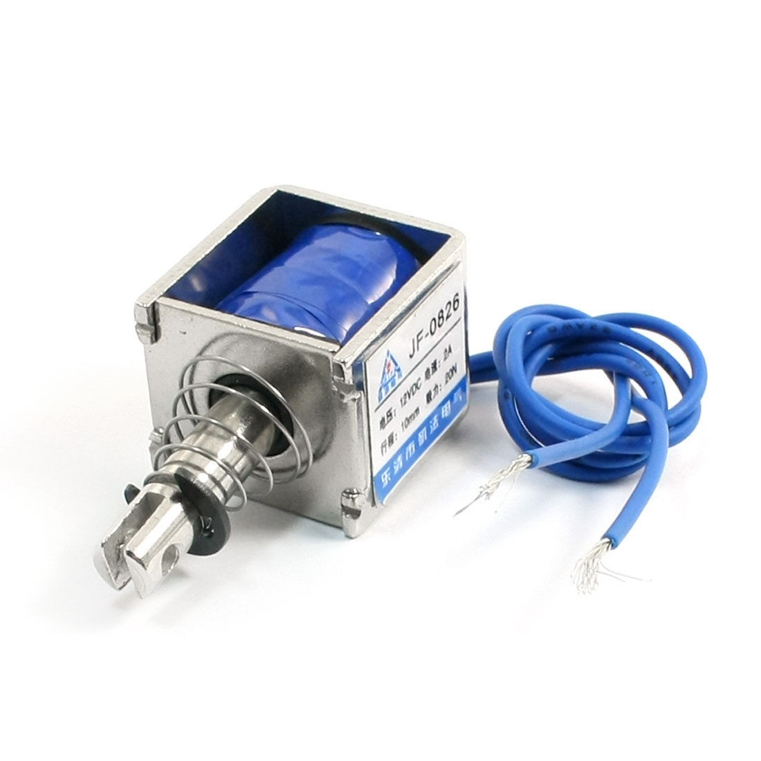 Open Frame Linear Motion Electric Solenoid Electromagnet DC 12V 2A 10mm 20N