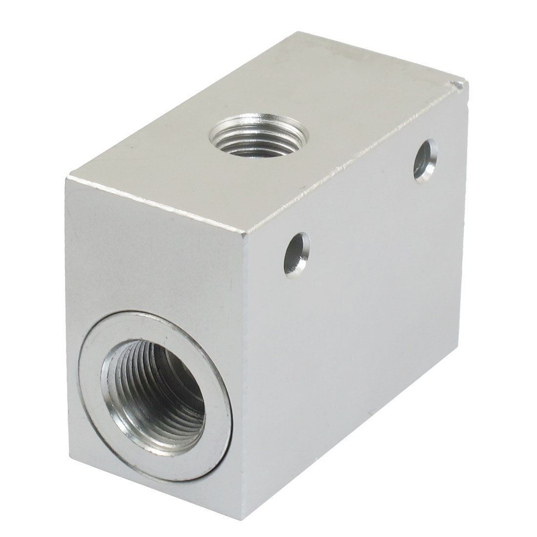 KKP-08 G 1/4" Thread Air Operating One Way Silver Tone Quick Exhaust Valve