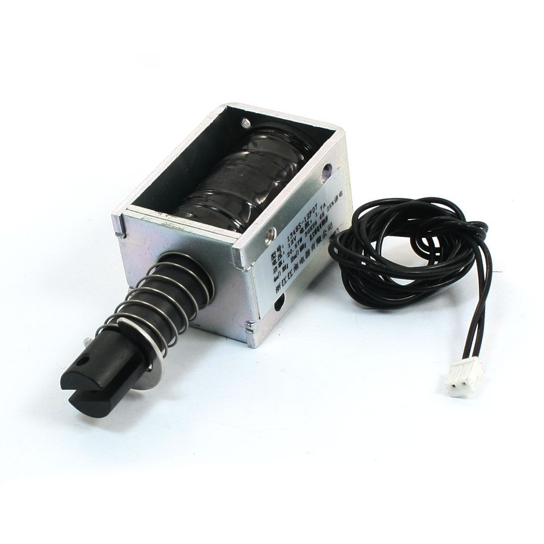 4mm 700g 12mm 600g DC12V Solenoid Electromagnet 20.57W 1.7A w Spring Plunger