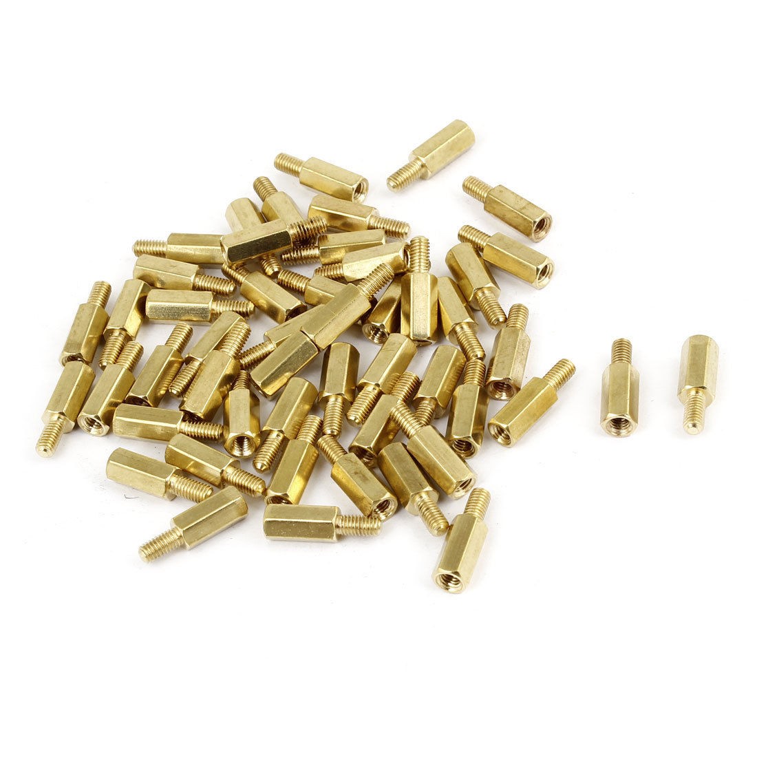 50 Pcs M3 Thread Board Hexagonal Hex Threaded Spacer 10mm Long