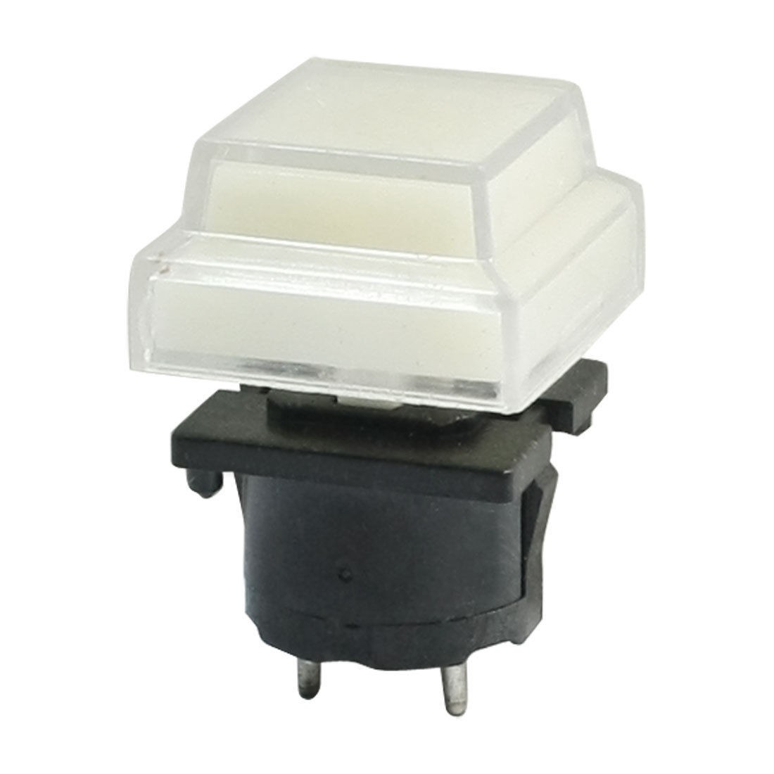 SPST Momentary Power Control White Square Push Button Switch AC 220V 10A