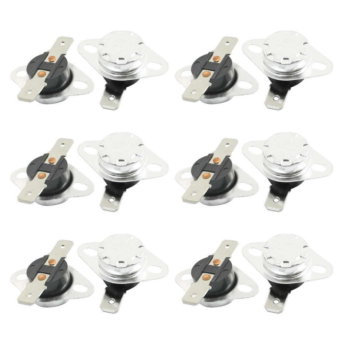 12PCS KSD301 80C NC Auto Reset 2Pin Terminals Temperature Control Switch