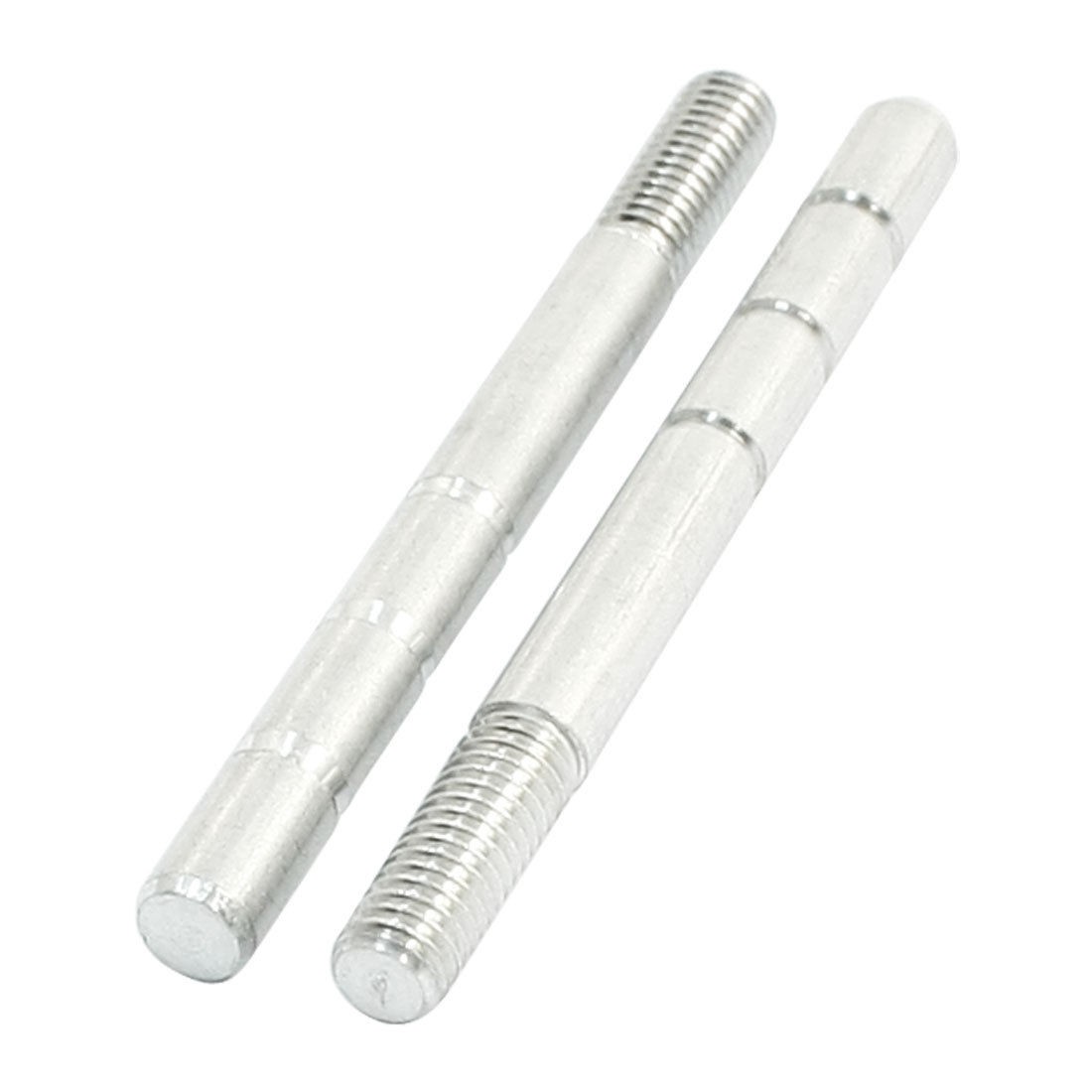 2PCS RC Model Spare Parts Duralumin Threaded Dowel Pin 70 x 6 x 6mm