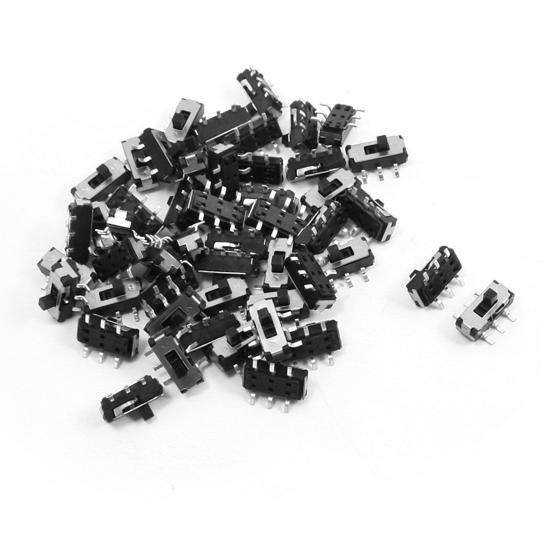 50pcs Latching Rectangular Slide Tact Switch SMT SMD DPST 9x3.6x5.2mm