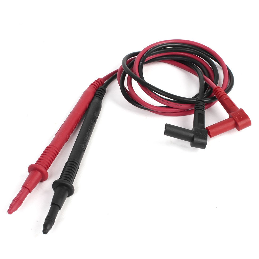 Pair Digital Multimeter 1000V Test Lead Cable Probe Red Black 26"