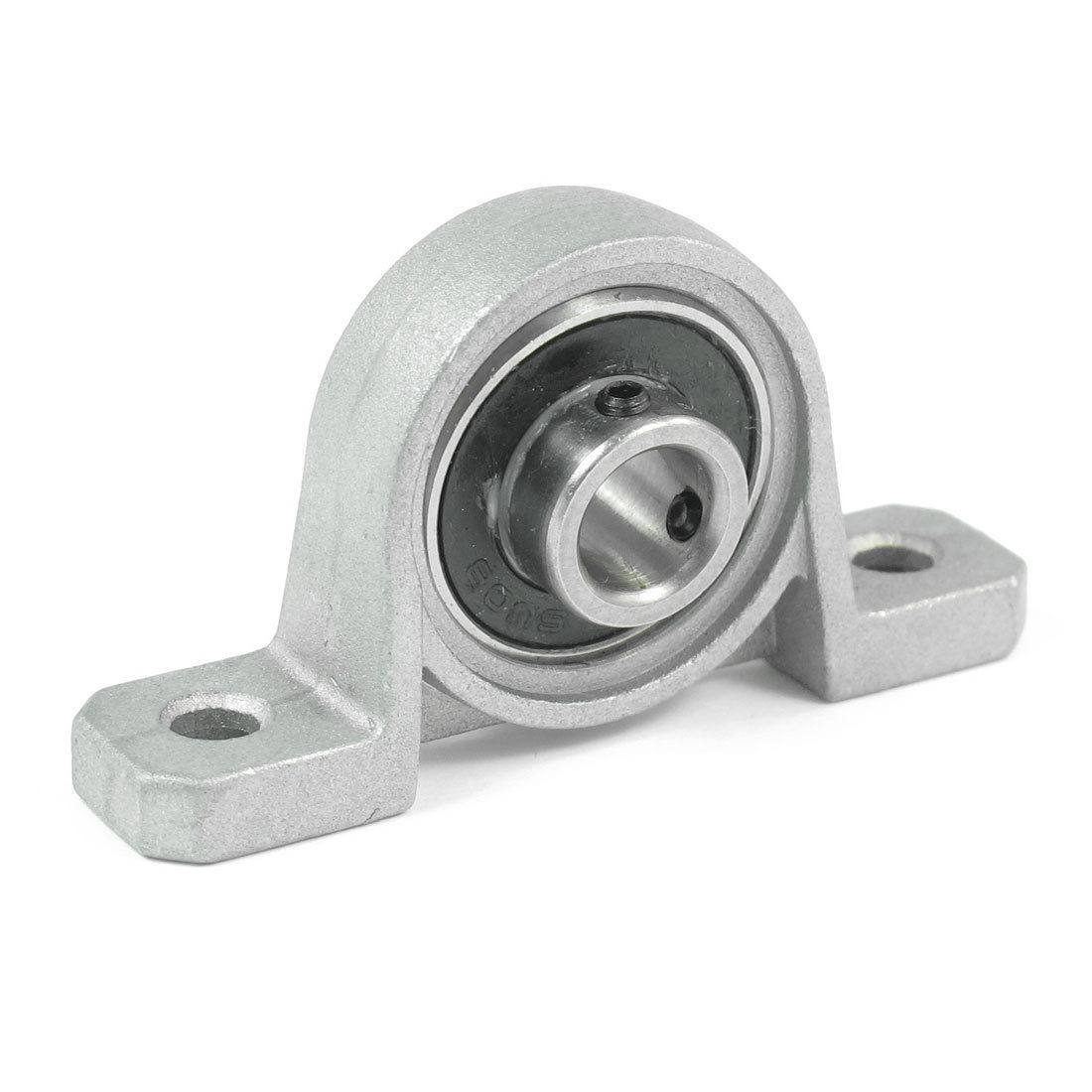 Silver Tone SU08 Pillow Block Cast Housing 8 x 20 x 6mm Insert Ball Bearing