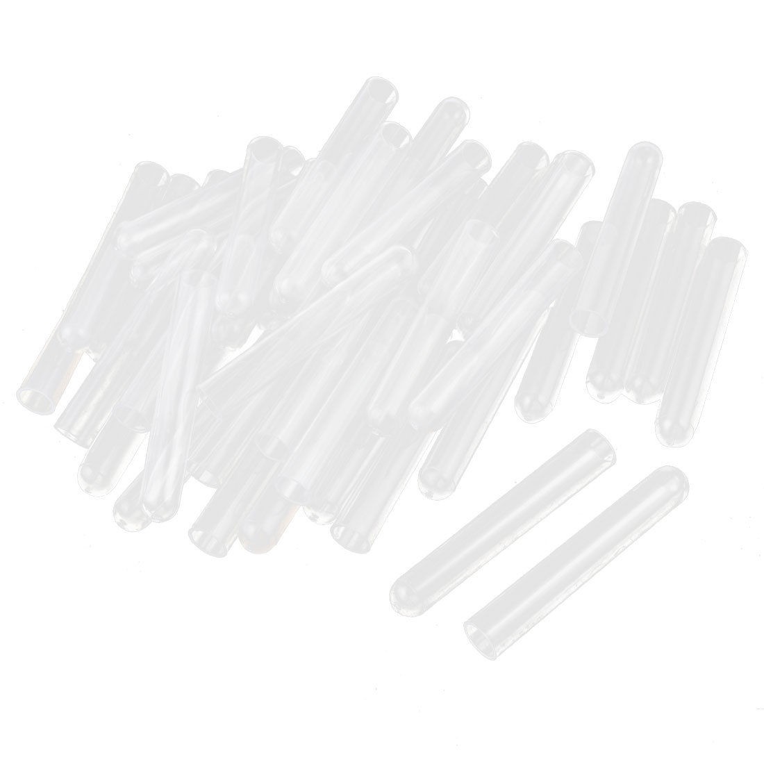 Lab Round Bottom Sample Holder Tubing Liquid Test Tube Clear 100 Pcs