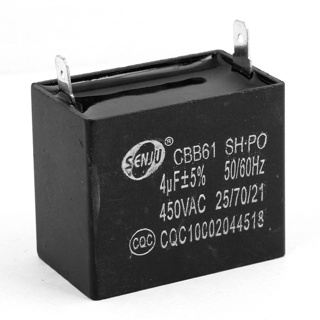 4uF 5% 450V AC Polypropylene Film Motor Run Capacitor CBB61