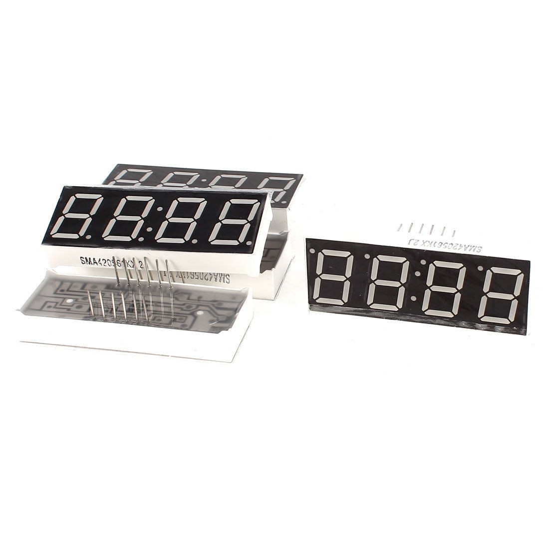 5 Pcs 50mm x 20mm Common Anode 4 Bit 0.56" Red LED Display Digital Tube
