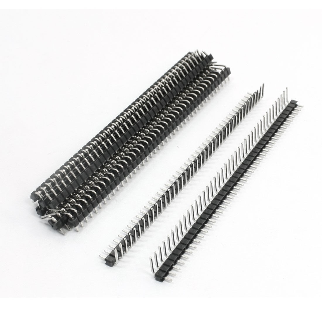 10pcs 40 Position 2.54mm Pitch Right Angle Straight Single Row Male Pin Header