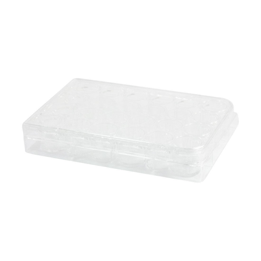 Rectangle Shape Clear Polystyrene Sterile 24 Well Cell Culture Plate